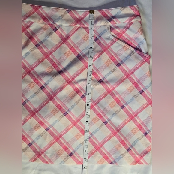 Tommy Armour Dri-Logic Pink & White Plaid Skort – Size 12, Golf/Tennis - Picture 5 of 5